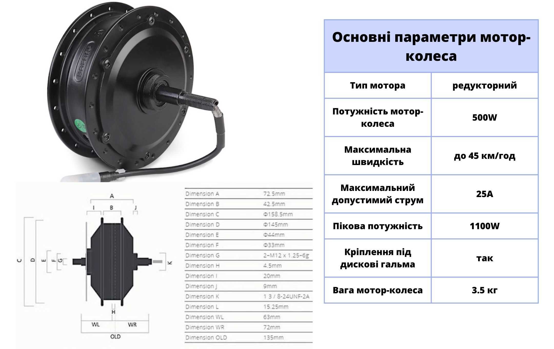 ТОП Електронабір на тріскачку BAFANG 48V 500W, електровел електроровер