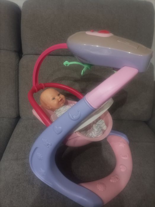 Bujaczek z lalką  + Fotelik do karmienia+ Wanienka 3w 1