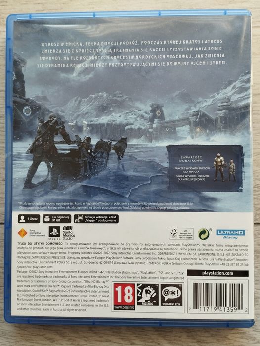 God of War Ragnarok PL jak nowa PS5