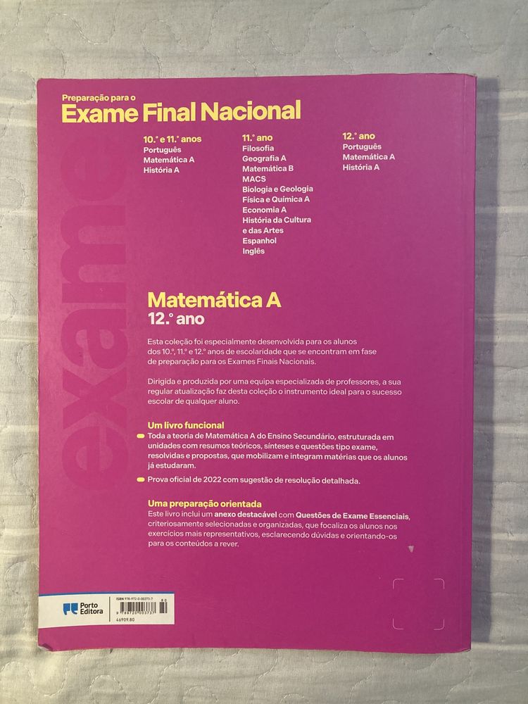 Preparação para o Exame Final Nacional: Matemática A (2023)