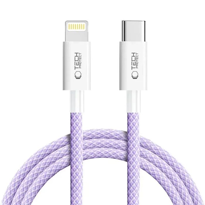 Kabel Tech-Protect Ultraboost Lite Lightning Pd60W/3A 2M - Fioletowy