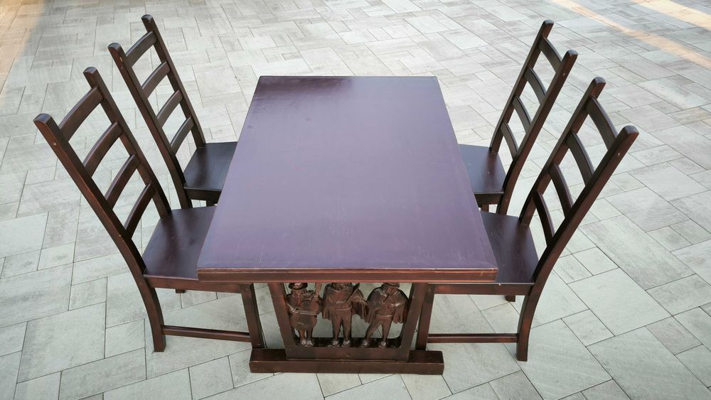 Meble rzeźbione góralskie, folkowe