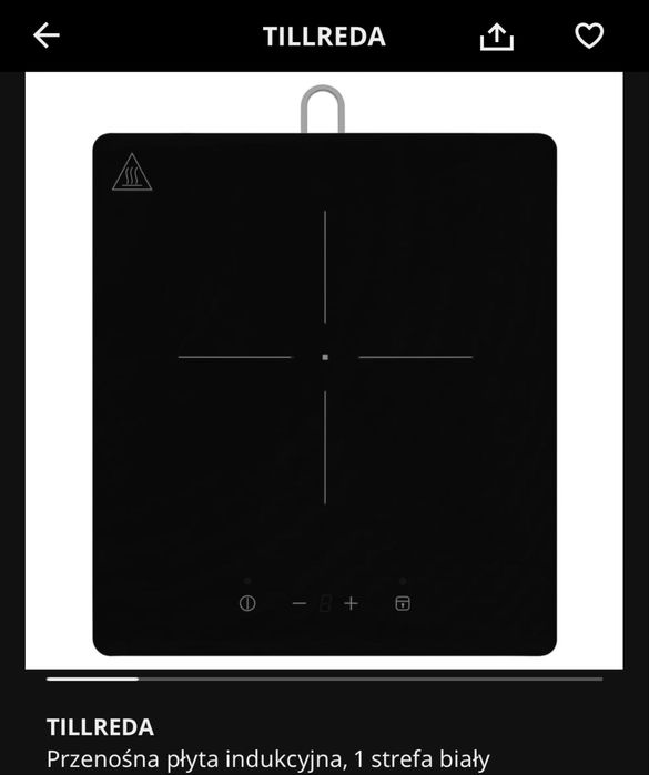 Przenośna płyta indukcyjna TILLREDA ikea