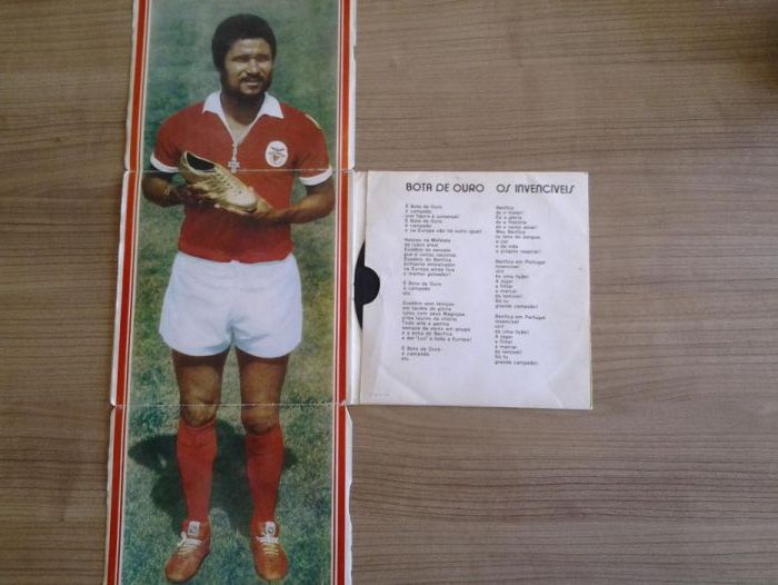 Disco de vinil "Eusebio Bota de Ouro" musicas do Benfica