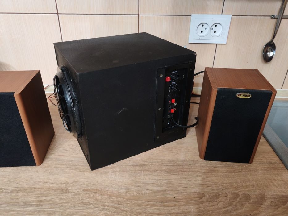 Музичний центр колонки сабвуфер магнітола радіо блютуз колонка