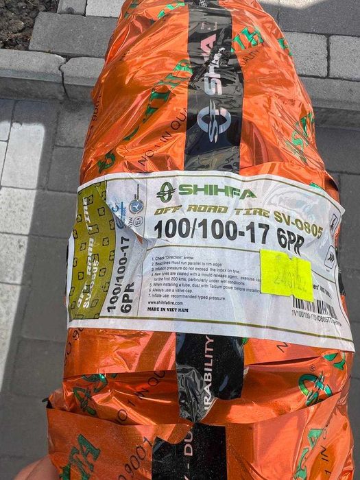 Мото-шина 100/100‑17 – нова, крос / эндуро