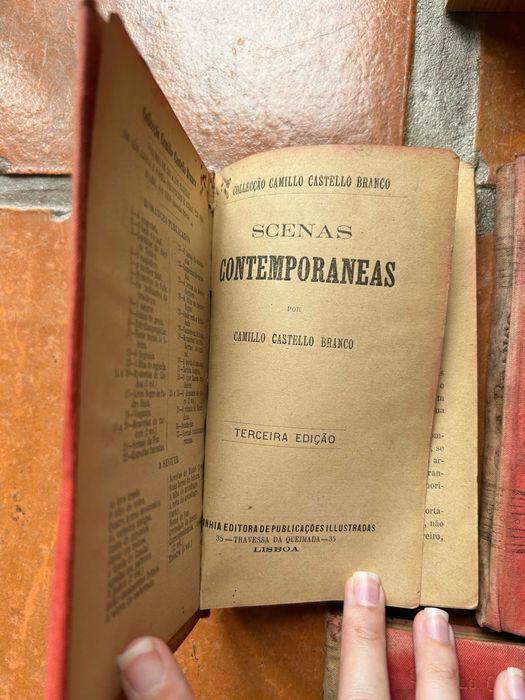 Lote livros raros de Camilo Castelo Branco