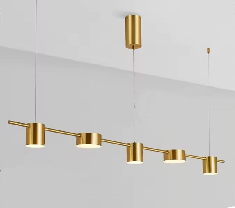 Candeeiro a LED's dourado