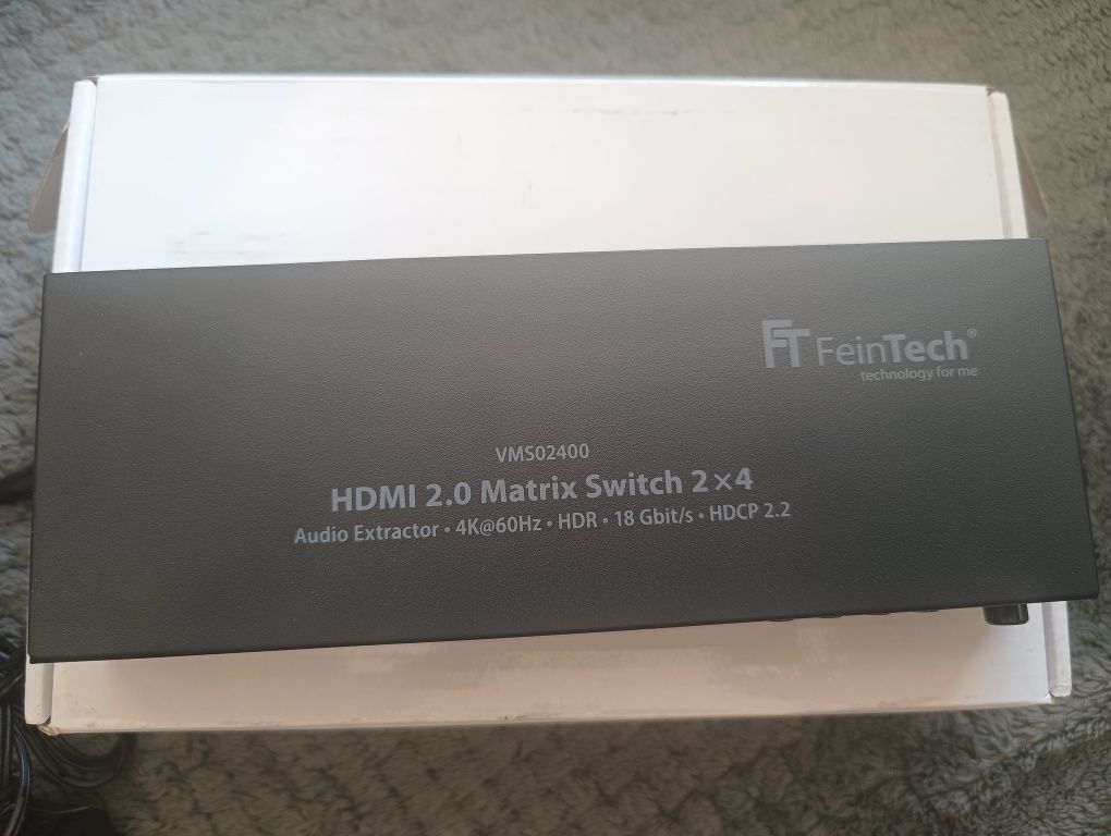 FeinTech VMS02400 HDMI 2.0 Matrix Switch Splitter 2 wejścia 4 wyjścia