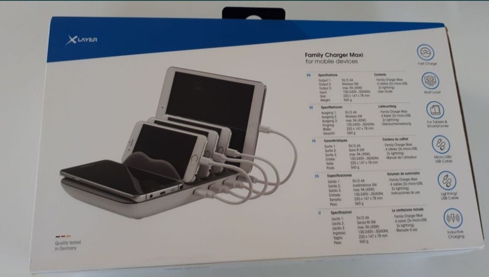Зарядная станция X-Layer wireless charger family maxi