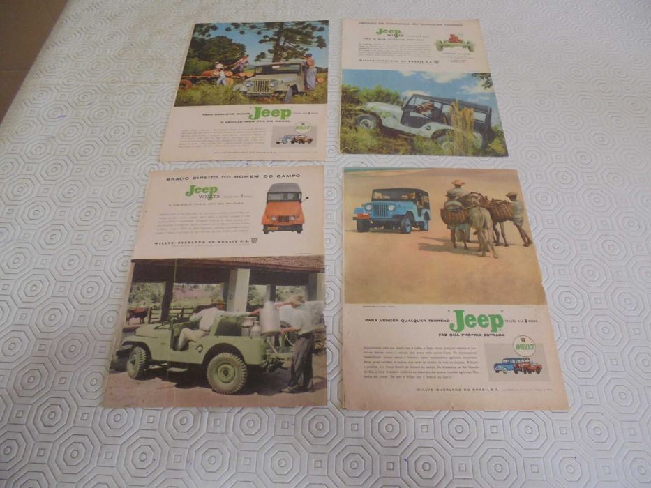 Publicidades antigas de 1959 do Jeep Willys