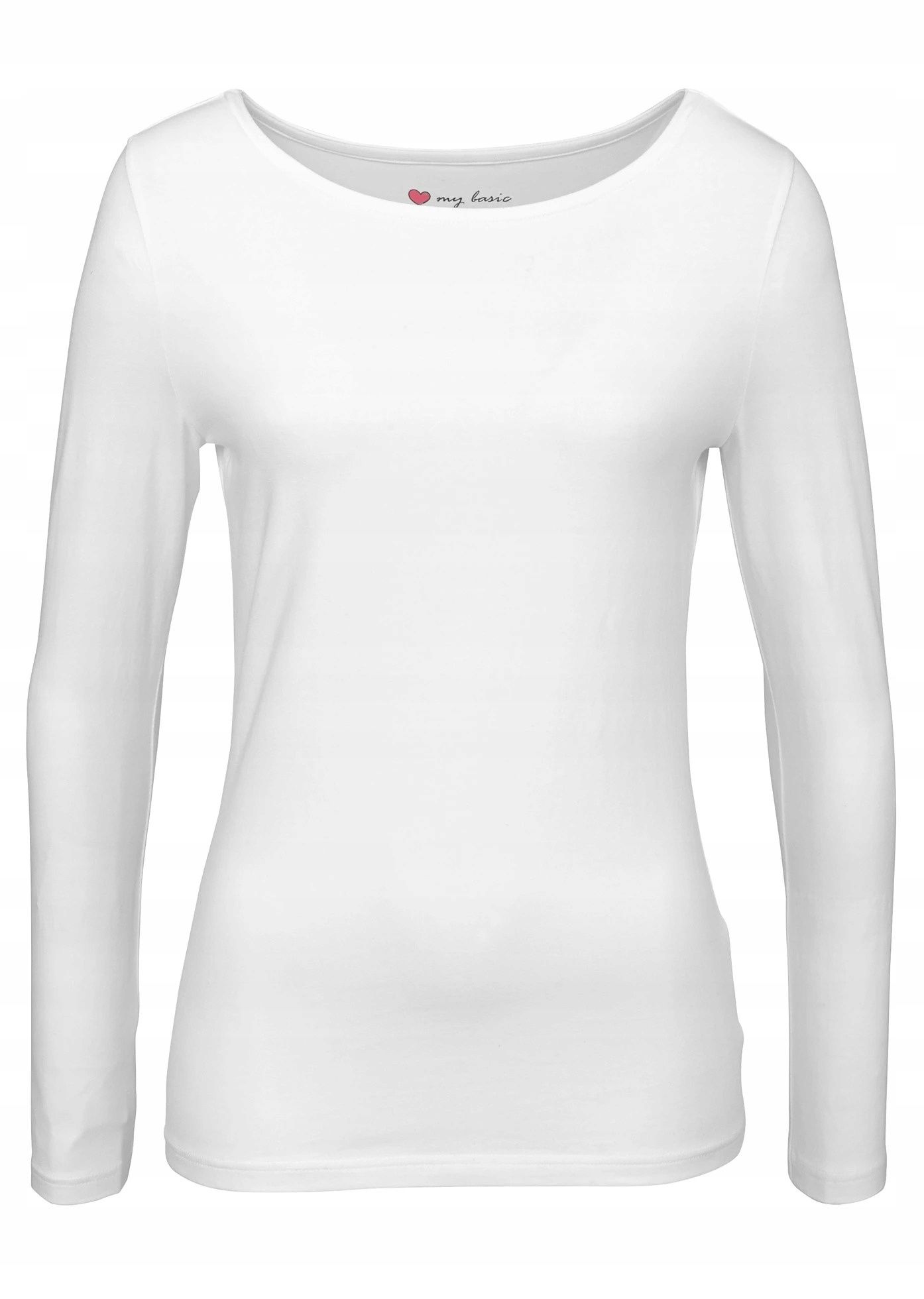 B.P.C biała bluzka z długim rękawem BASIC r.52/54