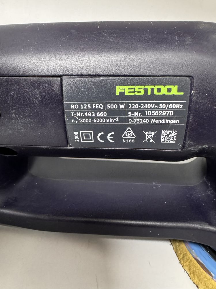 Festool RO 125 FEQ  шліфмашинка фестул ротекс Фестул