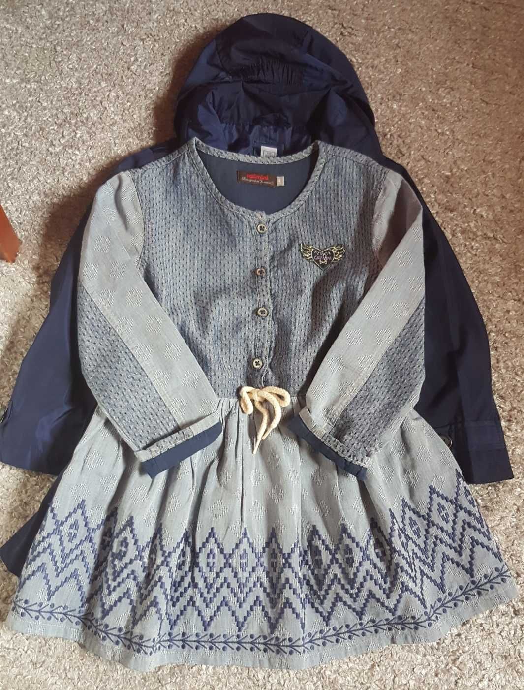 Casaco Chicco/vestido Catimini novos menina 4 anos - portes incluídos