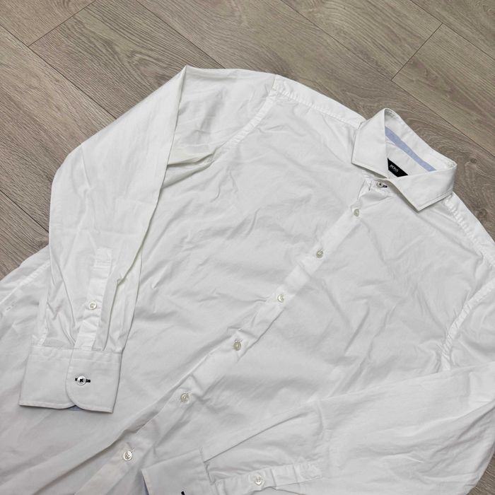 Біла Преміальна Рубашка Сорочка Хуго БОСС BOSS Hugo Boss, Розмір 43 XL