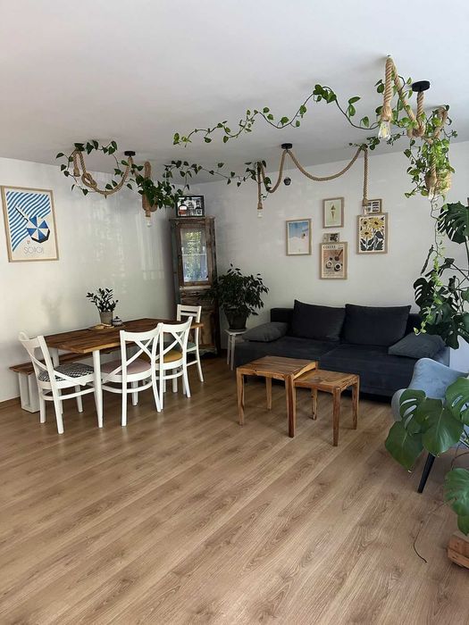 Stół drewniany i ławeczka / drewno / wykonane przez stolarza