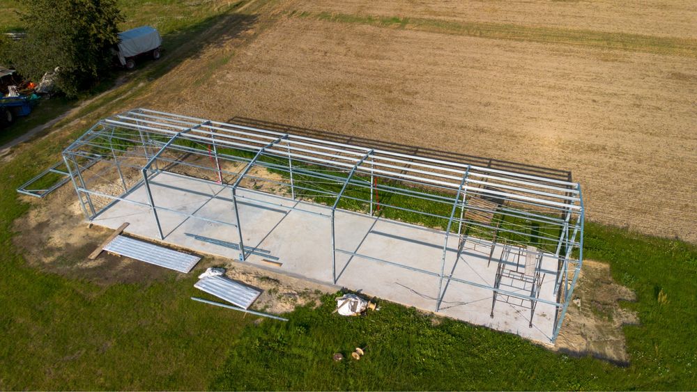 Konstrukcja Stalowa 6x25 m | Hala/Wiata Rolnicza na zgłoszenie