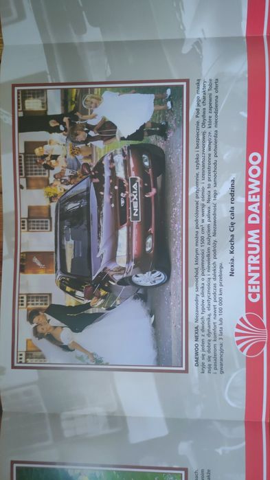Prospekt samochodowy Daewoo z 07/1997 roku  stan kolekcjonerski