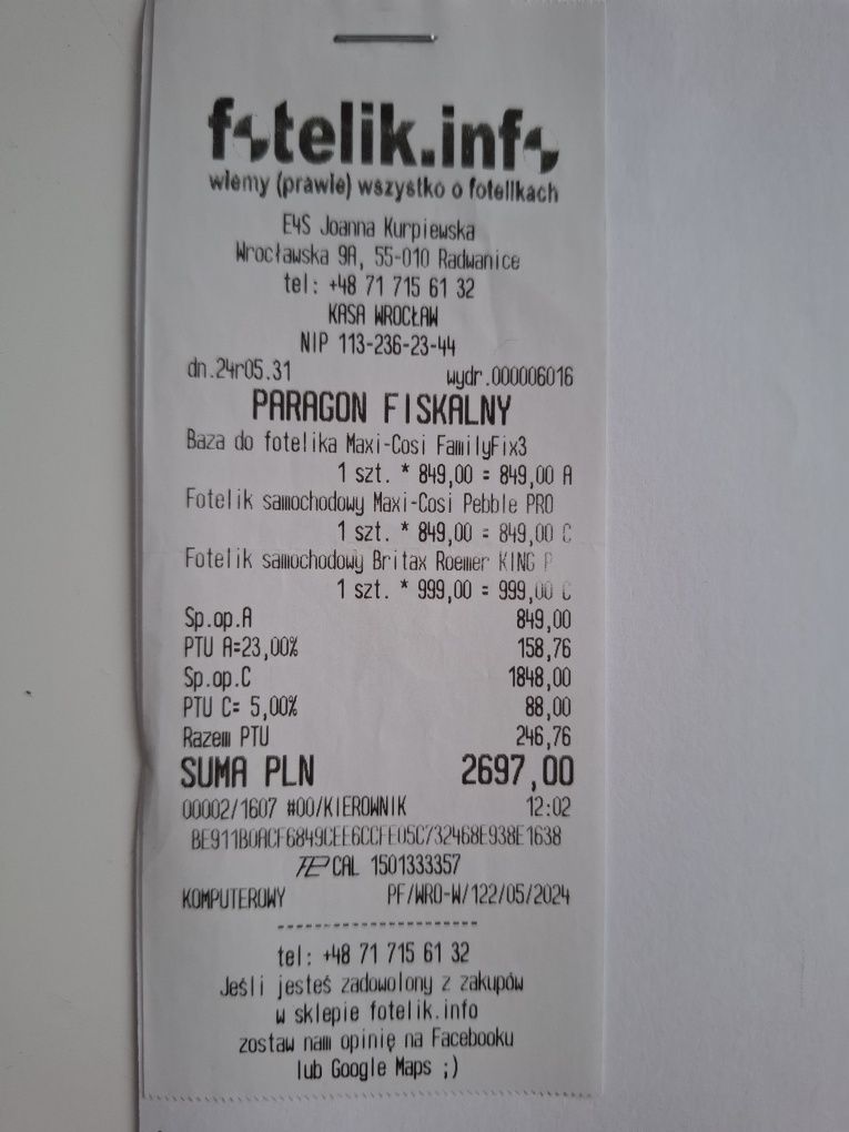 Maxi Cosi Pebble Pro i-Size z bazą Familyfix 3 bezwypadkowy!