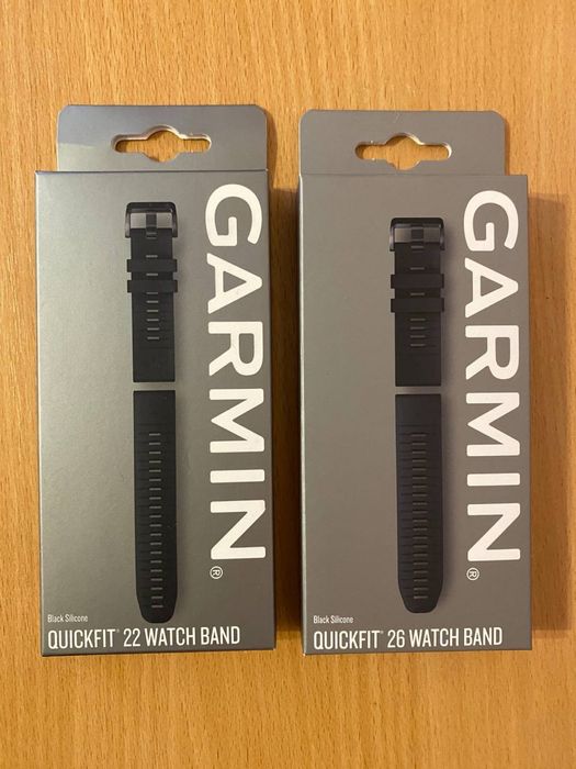 Garmin QuickFit 22 26 Watch Band Black Silicone Ремінець (Оригінал)