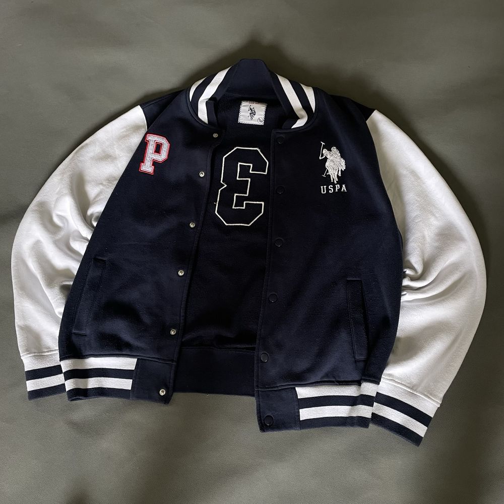 Бомбер USPA Polo varsity jacket vintage/luxury brand/Ralph Laurel