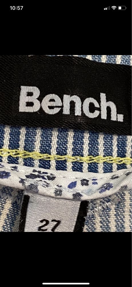 Bench r 27/ S damskie szorty krótkie spodenki jeansowe jasnoniebieskie