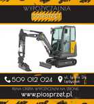 Wynajem minikoparki wypożyczalnia minikoparka minikoparkę 1550 kg