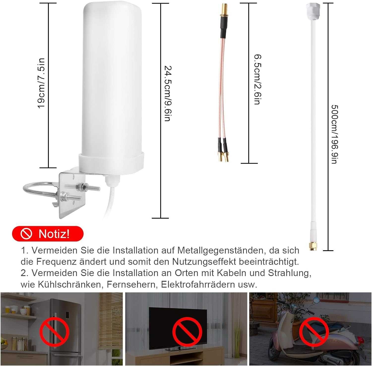 Antena zewnętrzna 4G LTE