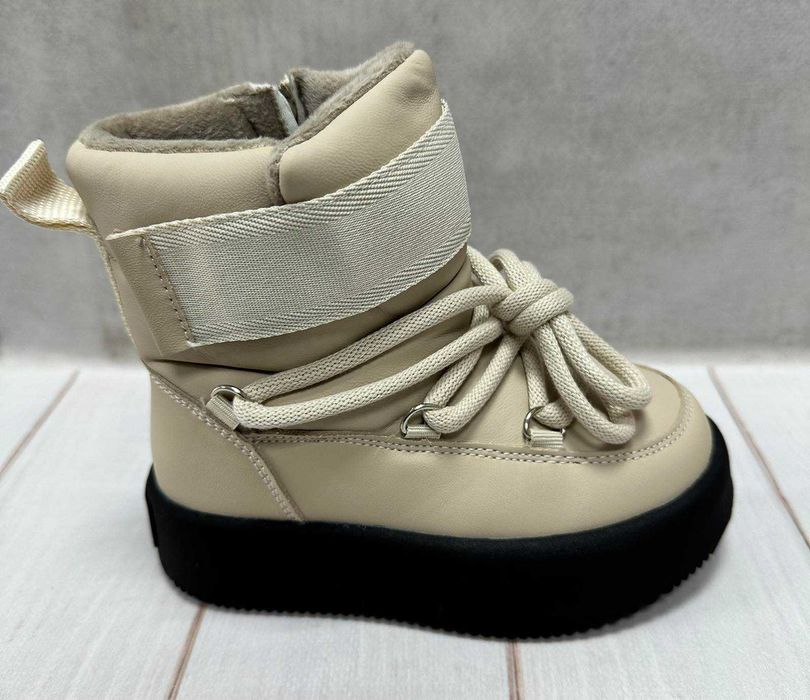 Зимові чоботи для дівчаток jong golf молочні  28-30