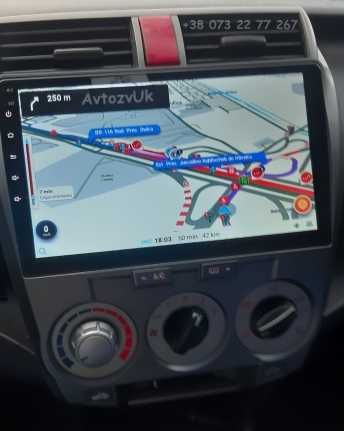 Магнитола CITY Honda JAZZ GPS USB 2 дин Сити Джаз CarPlay Android 14