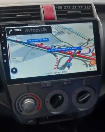 Магнитола CITY Honda JAZZ GPS USB 2 дин Сити Джаз CarPlay Android 13