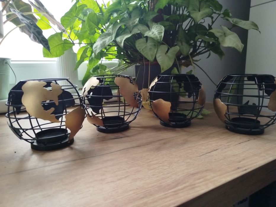 Lampiony świeczniki loft 4szt.