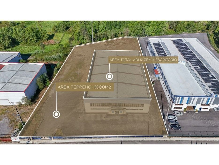 Armazém industrial com terreno em Reigoso, Viseu