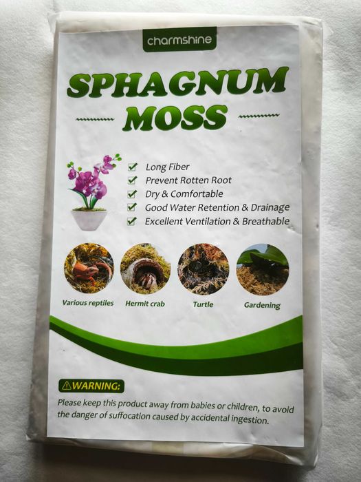 Musgo Sphagnum, esfagno para carnivoras, orquideas, terrários, etc