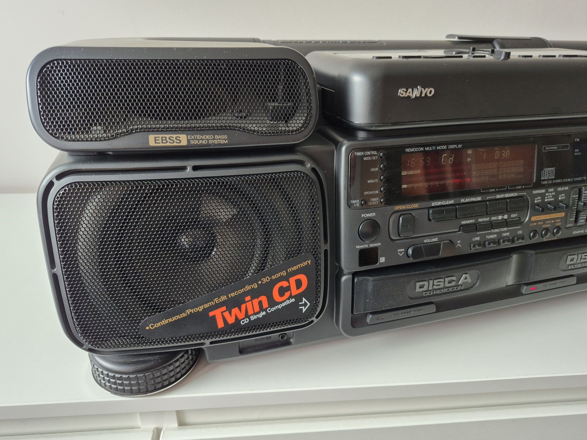 Sanyo M CD950F boombox radio z CD unikat