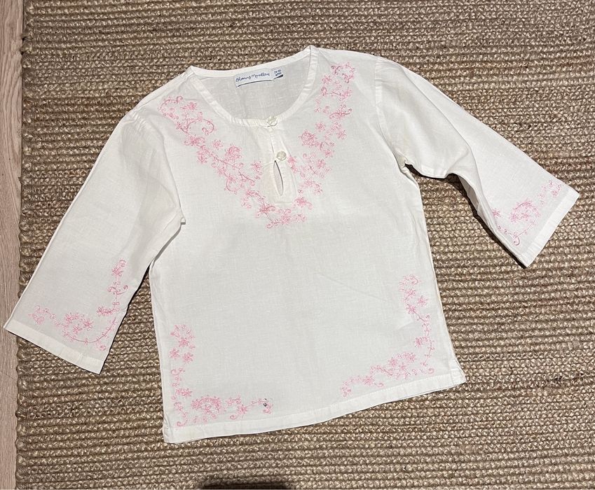 Bluzka biała Bloming Marvelous rozm.92/98