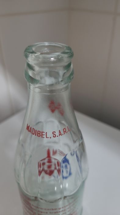 Antiga garrafa pirogravada de refrigerante BB Bem Boa, oriunda Funchal