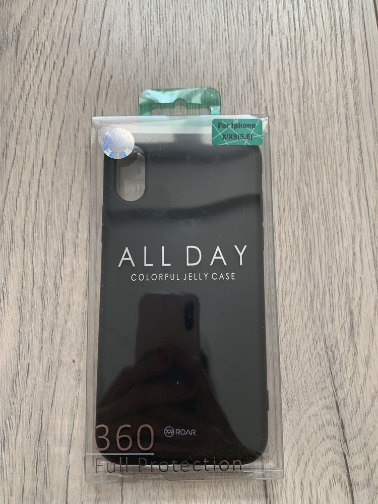 Czarne etui obudowa case Roar jelly case NOWE Iphone X/XS
