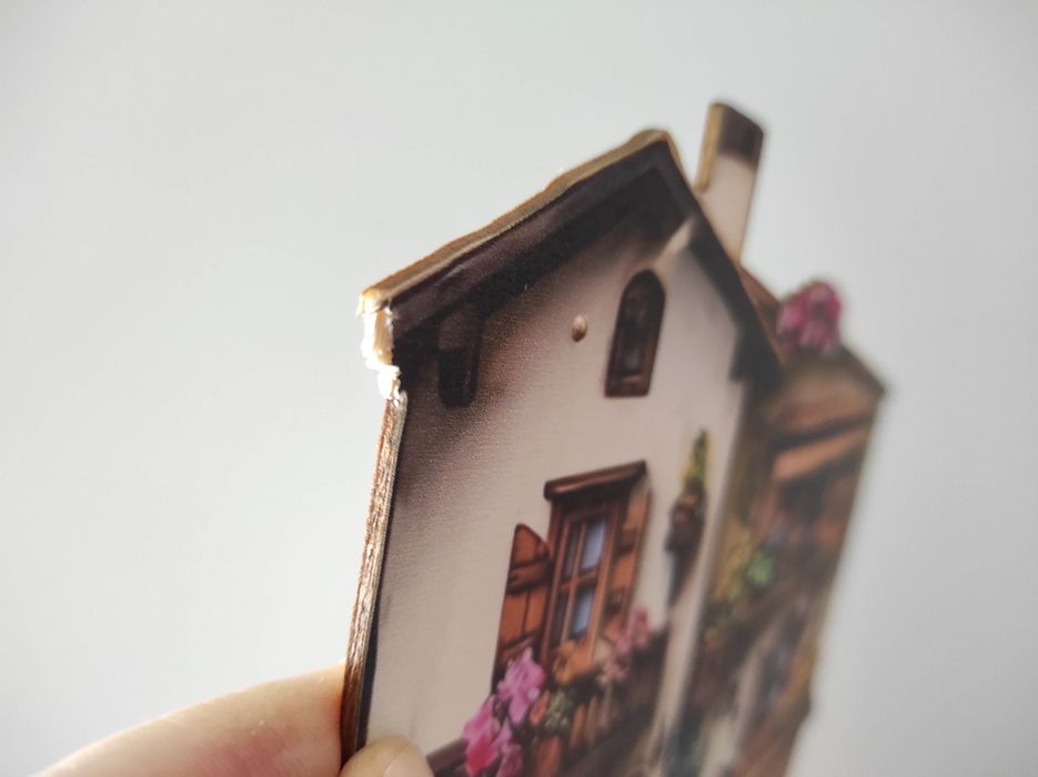 Nowy drewniany wieszak ścienny na klucze dekoracja ścienna