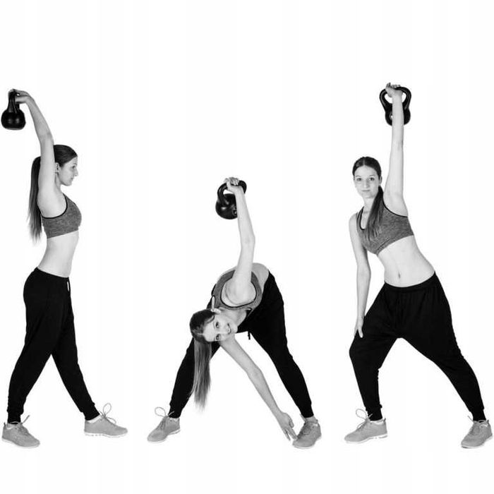 MOVIT 8kg Profesjonalna hantla kula Kettlebell czerwono - czarny NrP11