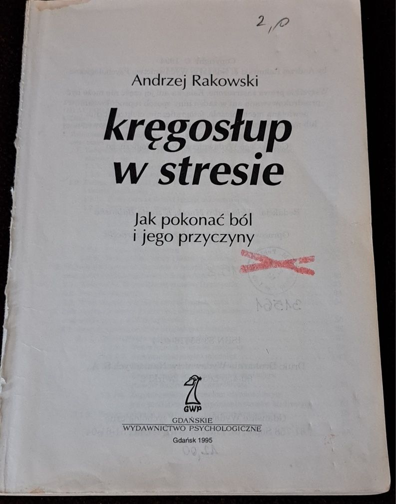 Kręgosłup w dtrefie. A. Rako0wski.