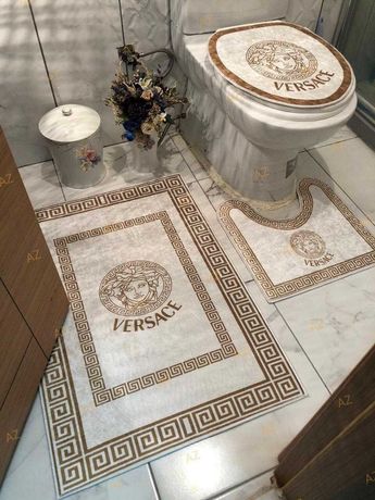 Versace elegancki komplet dywaników łazienkowych 3 sztuki