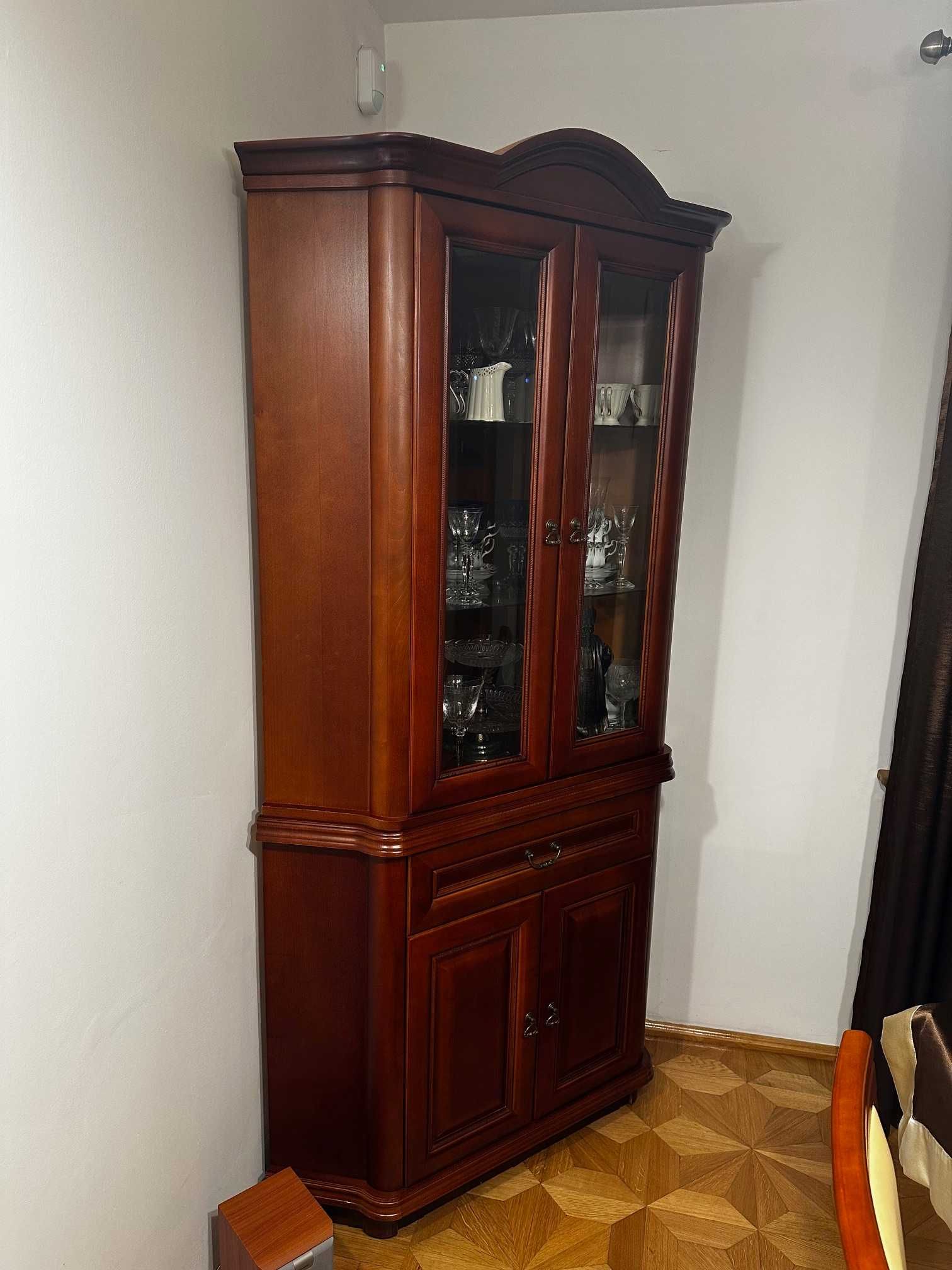 Zestaw mebli drewnianych do salonu