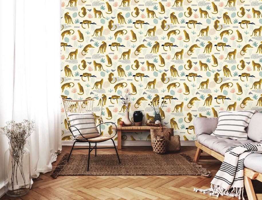 Fototapeta Zwierzęta Dżungla Dla Dzieci 3D Twój Rozmiar + KLEJ