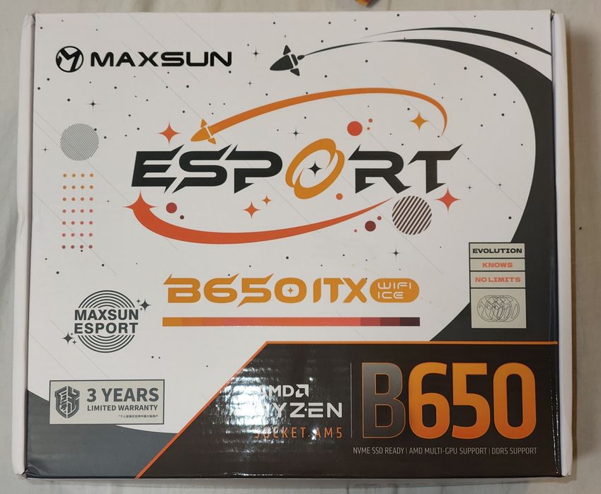 Maxsun b650itx wifi ice esport AM5 материнська плата