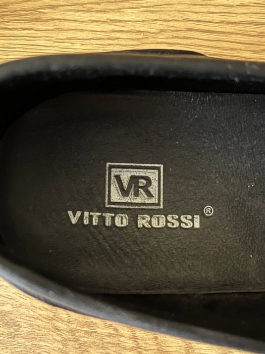 Лоферы Vitto Rossi мужские черные мокасины