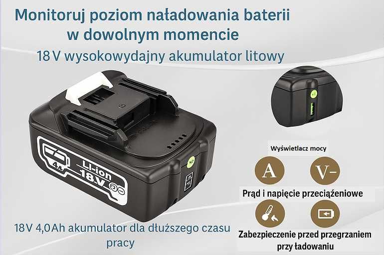 Akumulatorowa zaciskarka do kabli 10–300 mm²