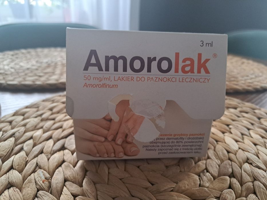 Amorolak 3 ml lakier do paznokci cały zestaw