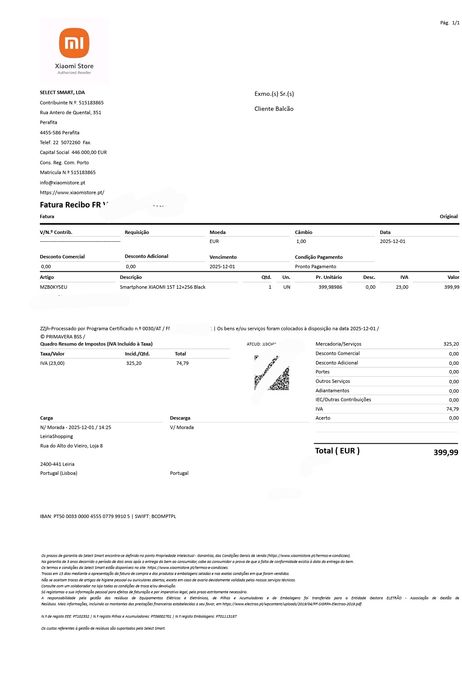 XIAOMI 15T 12gb +256 Black