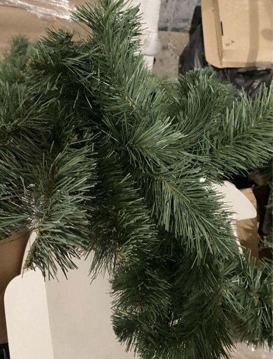 Елочная хвойная гирлянда новогодний декор